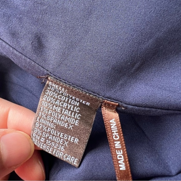 J. McLaughlin Size XS Metallic Gold Theda Pleated Midi Skirt New! - Picture 8 of 10